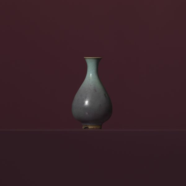 A Sky Blue-glazed JUN Purple-splashed Vase (Yuhuchun)