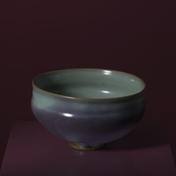 A Sky Blue-glazed JUN Purple-splashed Alms Bowl