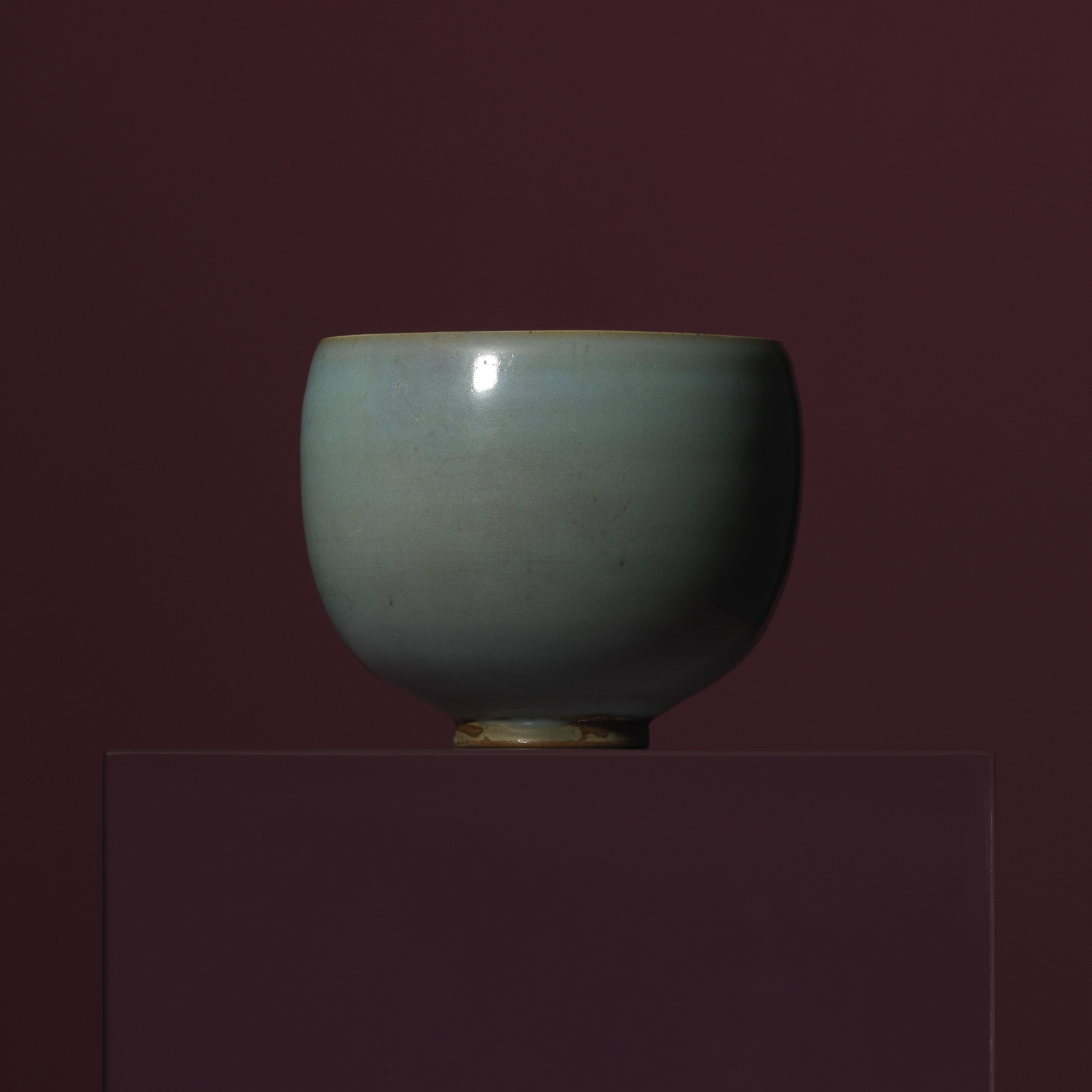钧窑青釉钵
