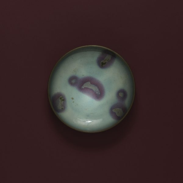 A Sky Blue-glazed JUN Purple-splashed Dish