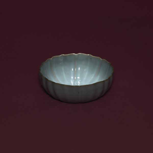 A Sky Blue-glazed JUN Chrysanthemum Bowl