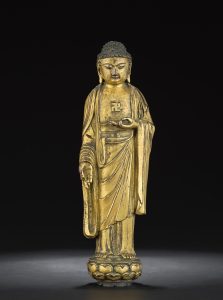 周府造鎏金铜阿弥陀佛立像