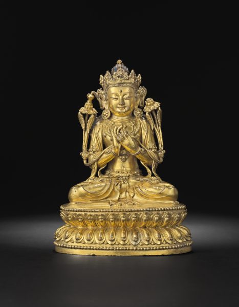 Gilt-Bronze Bodhisattva Maitreya (Mile)