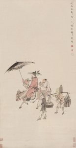 《钟馗出游图》轴