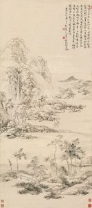 《隔岸清泉图》轴