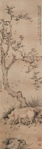 《古道西风瘦马图》轴