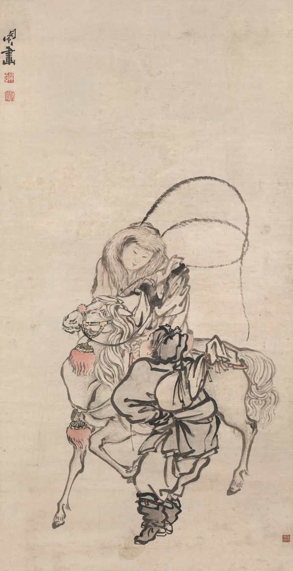 《昭君出塞图》轴