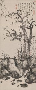 《枯树寒鸦图》轴