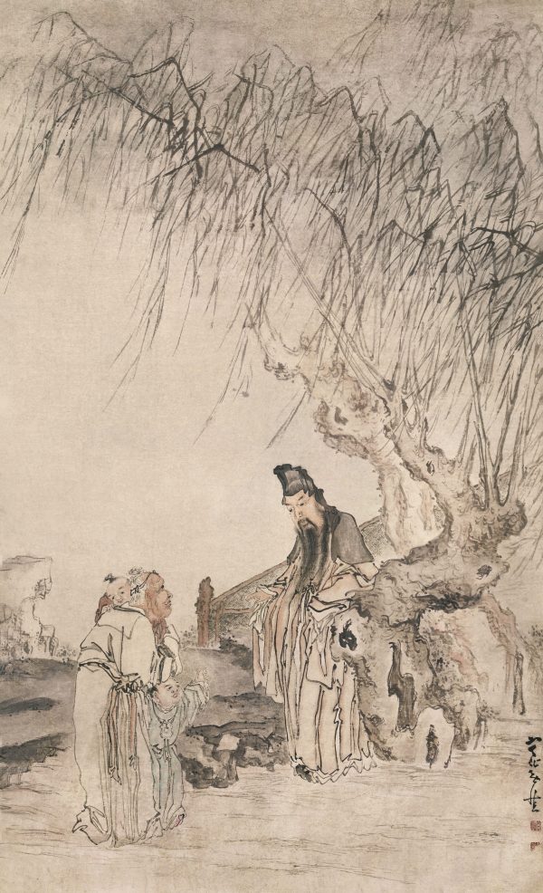 《乐天炼句图》轴