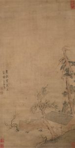 《尽驱春色入豪端图》轴