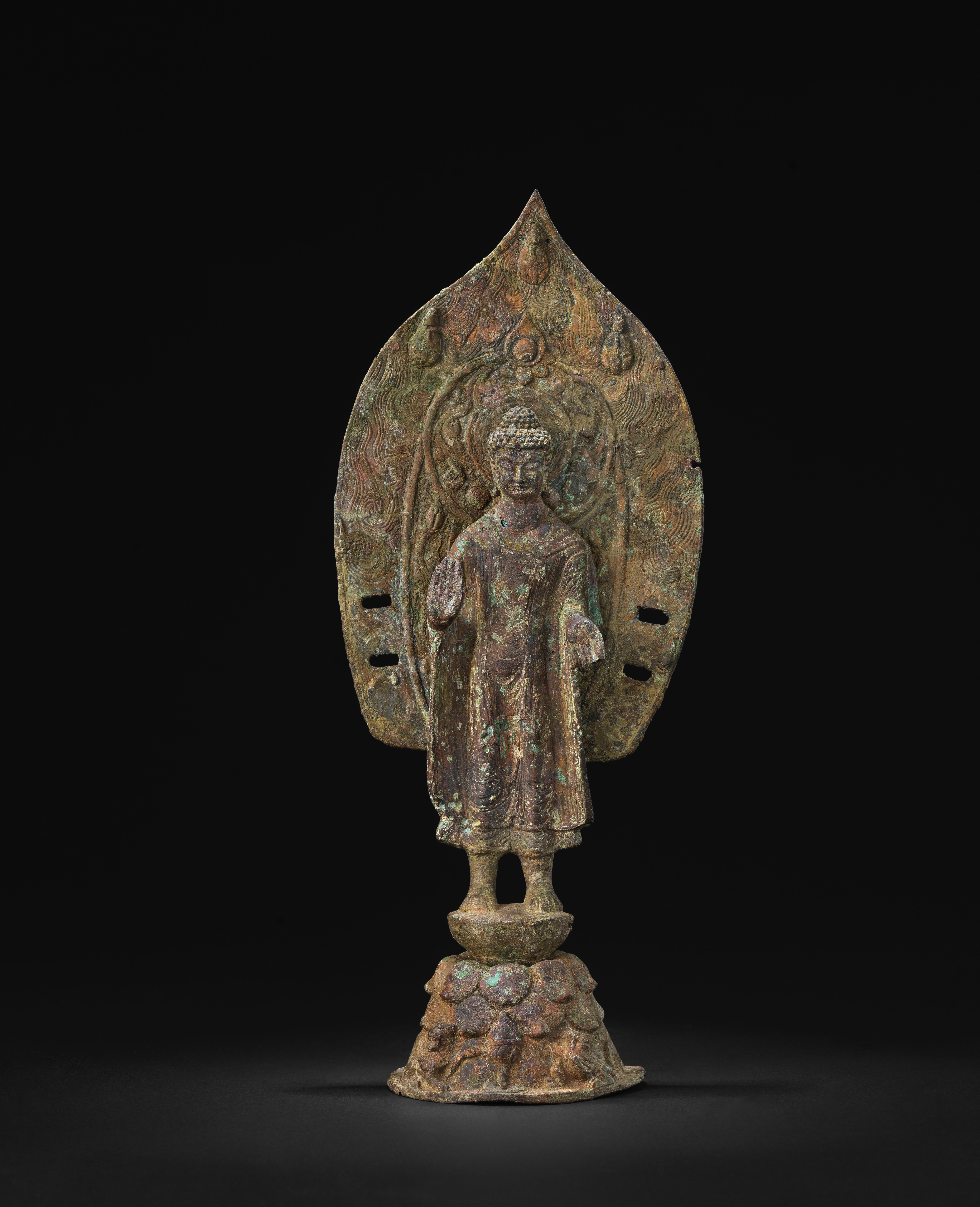 Gilt-Bronze Standing Buddha