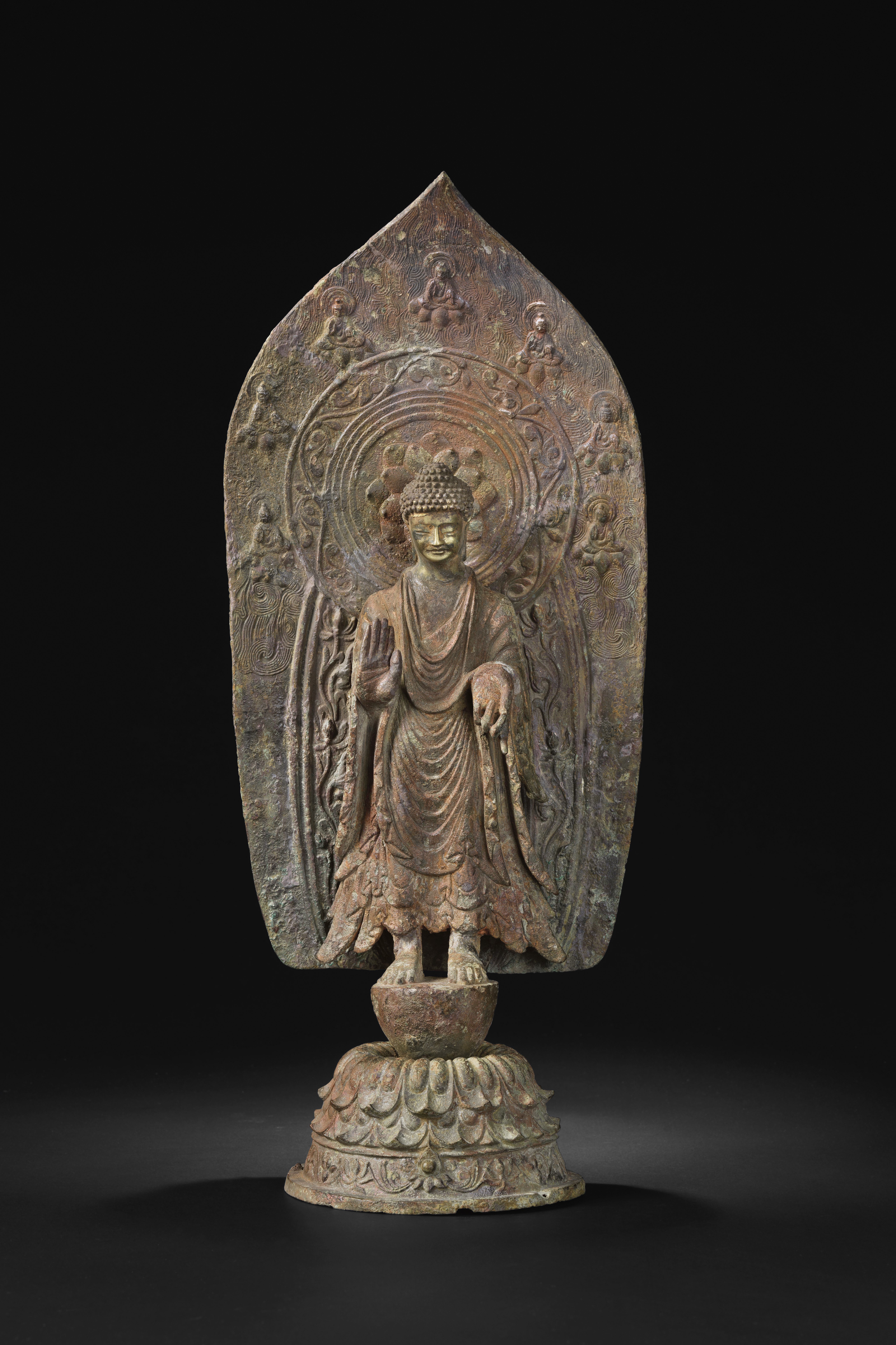 Gilt-Bronze Standing Buddha