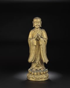 鎏金铜摩诃迦叶尊者立像