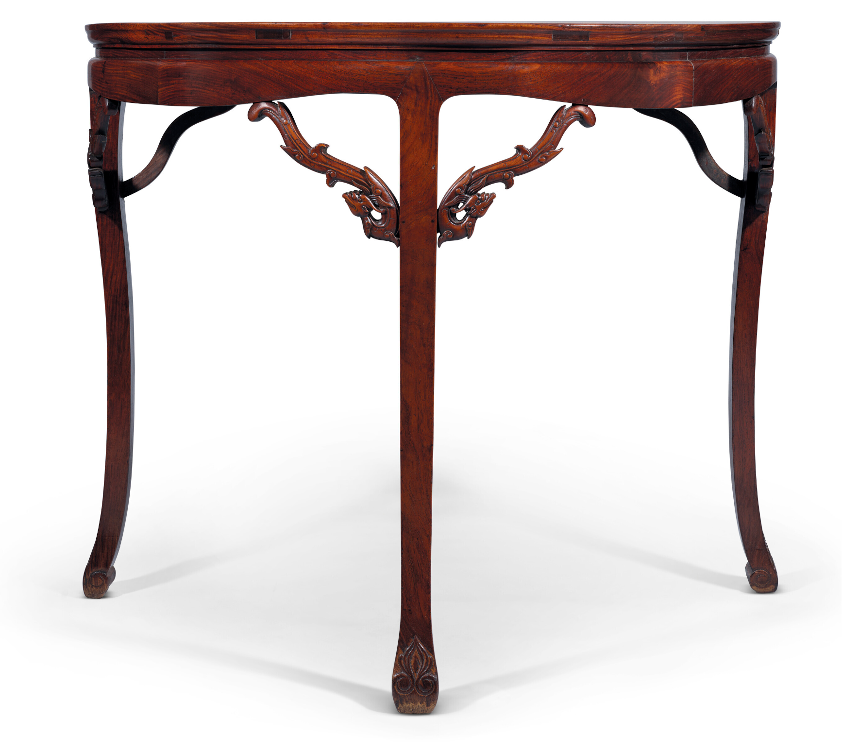Huanghuali Wood Crescent Table